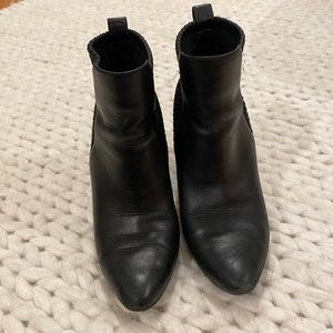 Cole Haan Black Leather Ankle Booties Size 8.5